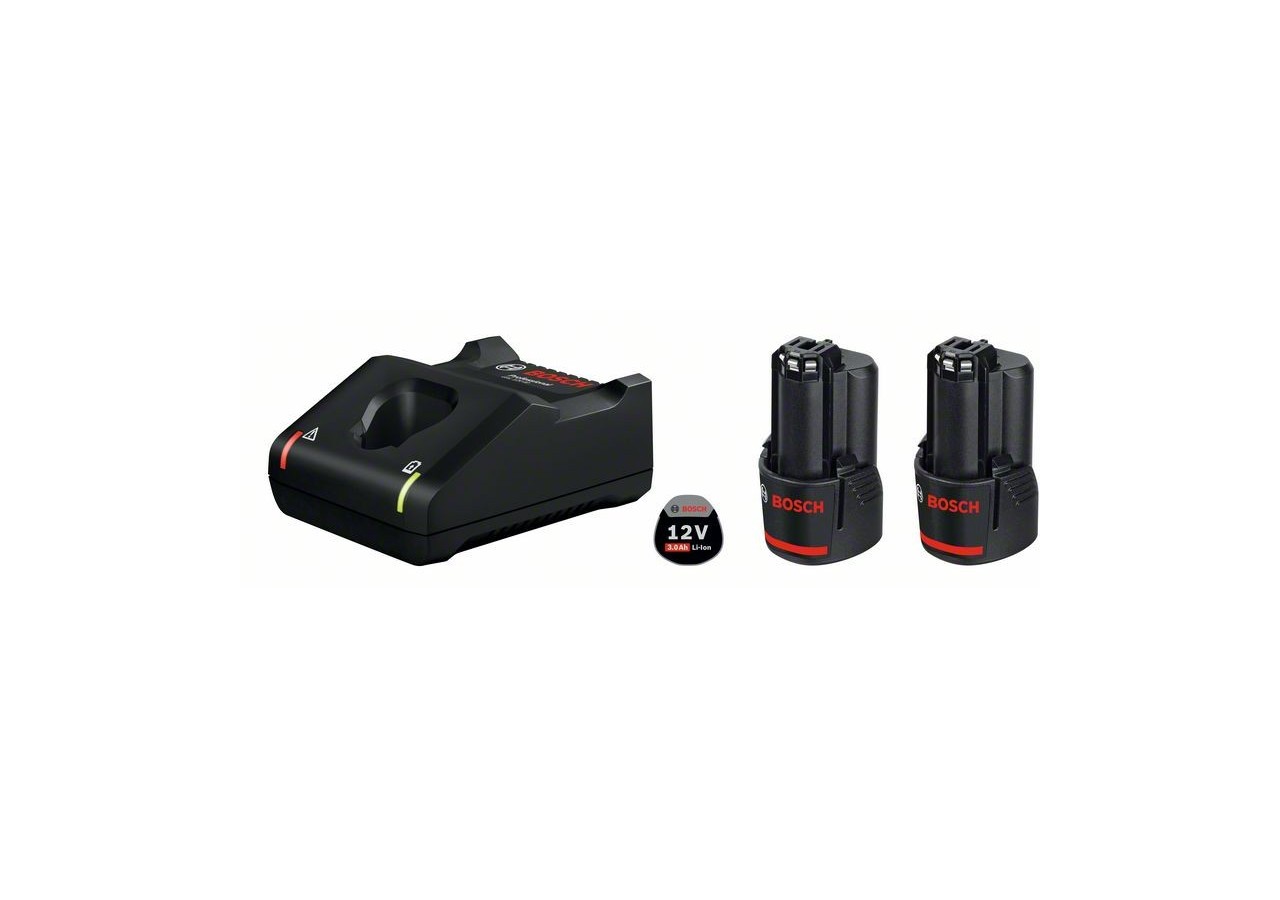 Starter Set 2x3,0Ah carton - 1600A019RD - Bosch