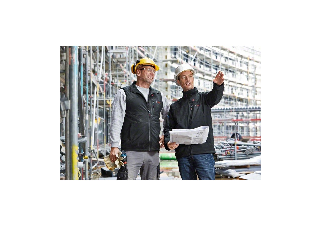 veste chauffante GHV 12+18V XA + GAA 12V-21 + GBA 12V 2,0Ah + GAL 12V-20 Taille S carton - 06188000G4 - Bosch
