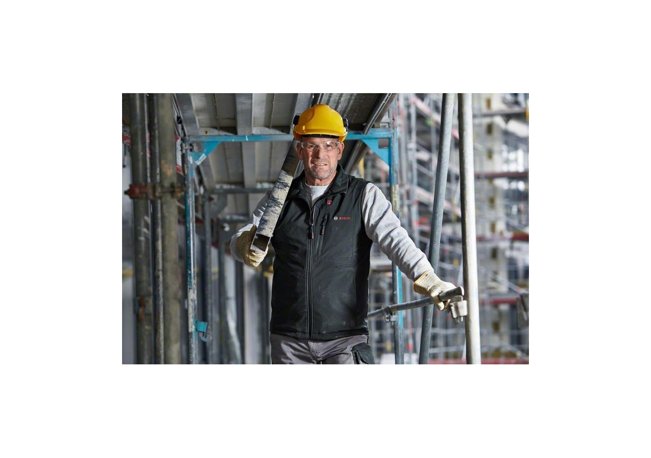 veste chauffante GHV 12+18V XA + GAA 12V-21 + GBA 12V 2,0Ah + GAL 12V-20 Taille S carton - 06188000G4 - Bosch