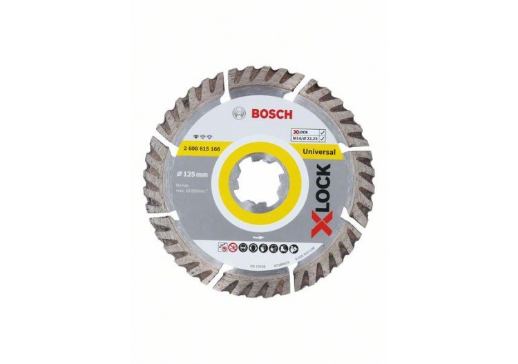 X-LOCK Standard for Universal 125x22,23x2x10 125 x 22.23 x 2 x 10 mm - 2608615166 - Bosch