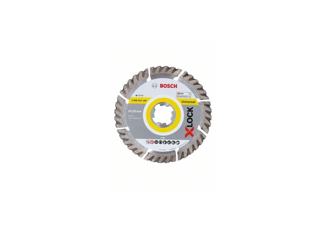 X-LOCK Standard for Universal 125x22,23x2x10 125 x 22.23 x 2 x 10 mm - 2608615166 - Bosch