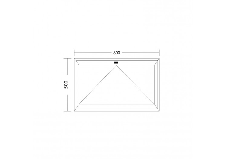 Fenêtre de cave soufflet PVC anthracite vitrée ouvrant haut L 800mm x H 500mm 2