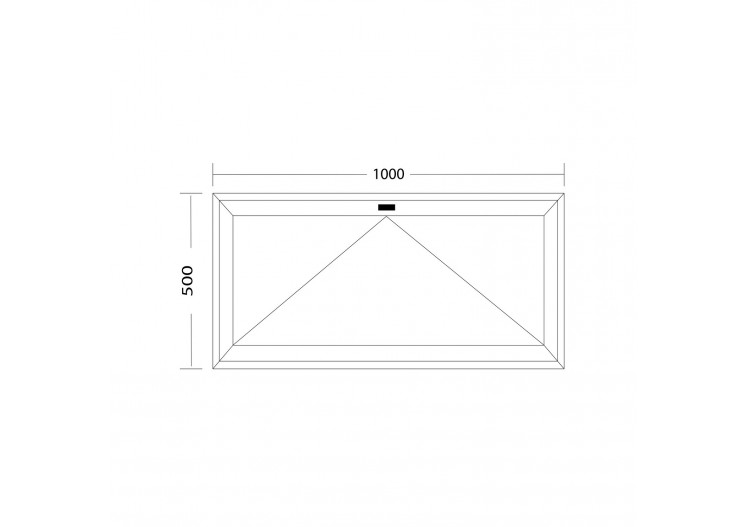 Fenêtre de cave soufflet PVC anthracite et blanc vitrée ouvrant haut L 1000mm x H 500mm 2