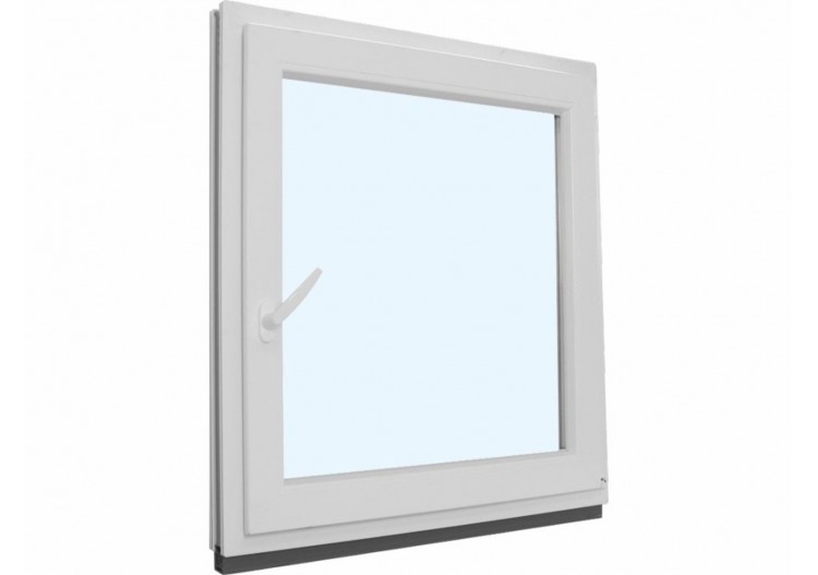 Fenêtre oscillo-battante PVC blanc vitrée ouvrant droit L 800mm x H 950mm