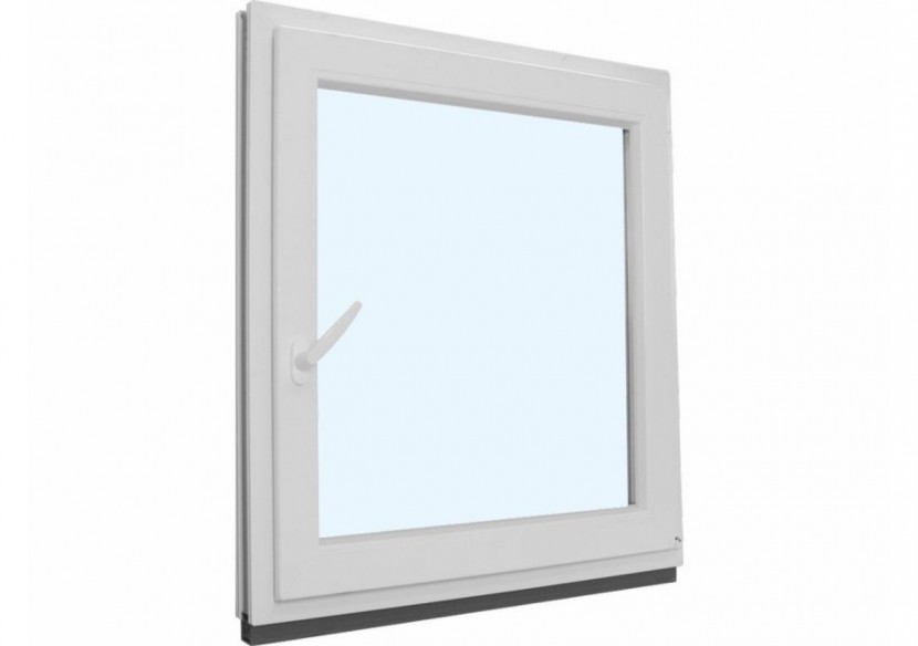 Fenêtre oscillo-battante PVC blanc vitrée ouvrant droit L 800mm x H 950mm