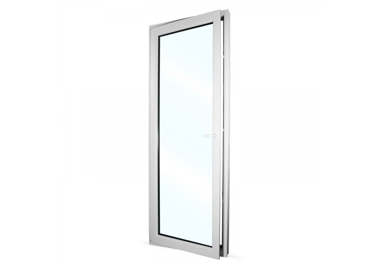 Porte fenêtre oscillo-battante PVC blanc ouvrant gauche L 760mm x H 2150mm