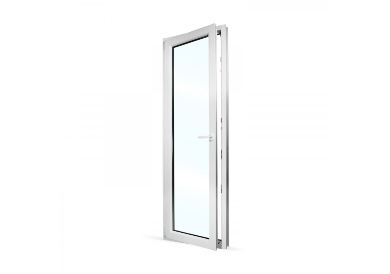 Porte fenêtre oscillo-battante PVC blanc ouvrant gauche L 760mm x H 2150mm