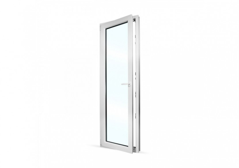 Porte fenêtre oscillo-battante PVC blanc ouvrant gauche L 760mm x H 2150mm