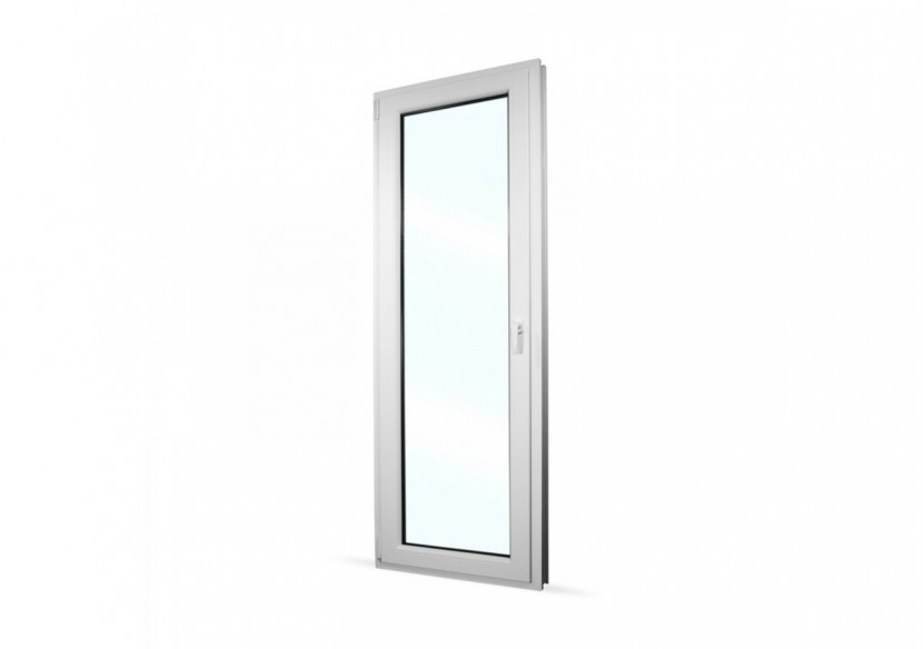 Porte fenêtre oscillo-battante PVC blanc ouvrant gauche L 860mm x H 2150mm