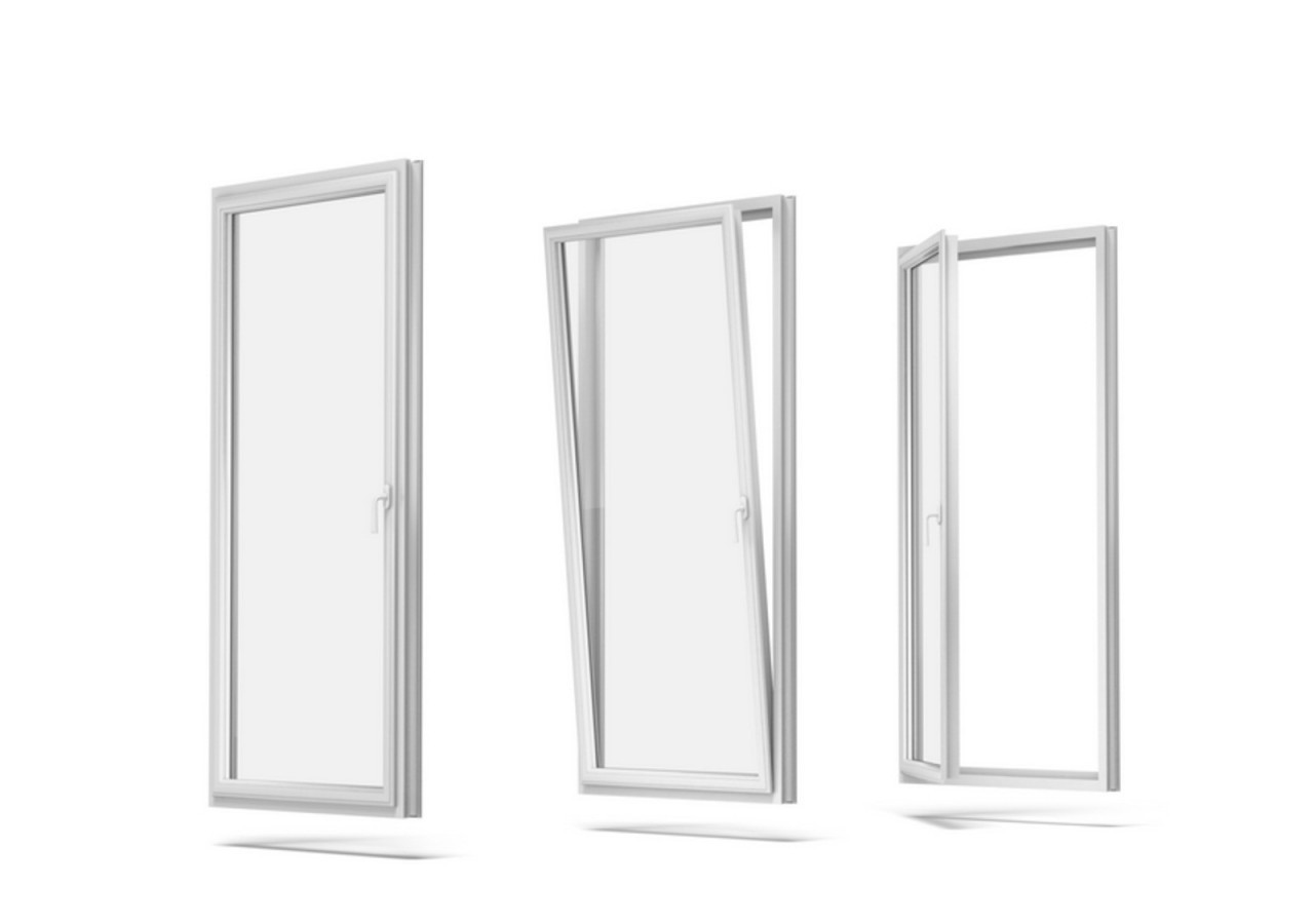 Porte fenêtre oscillo-battante PVC blanc ouvrant gauche L 960mm x H 2150mm