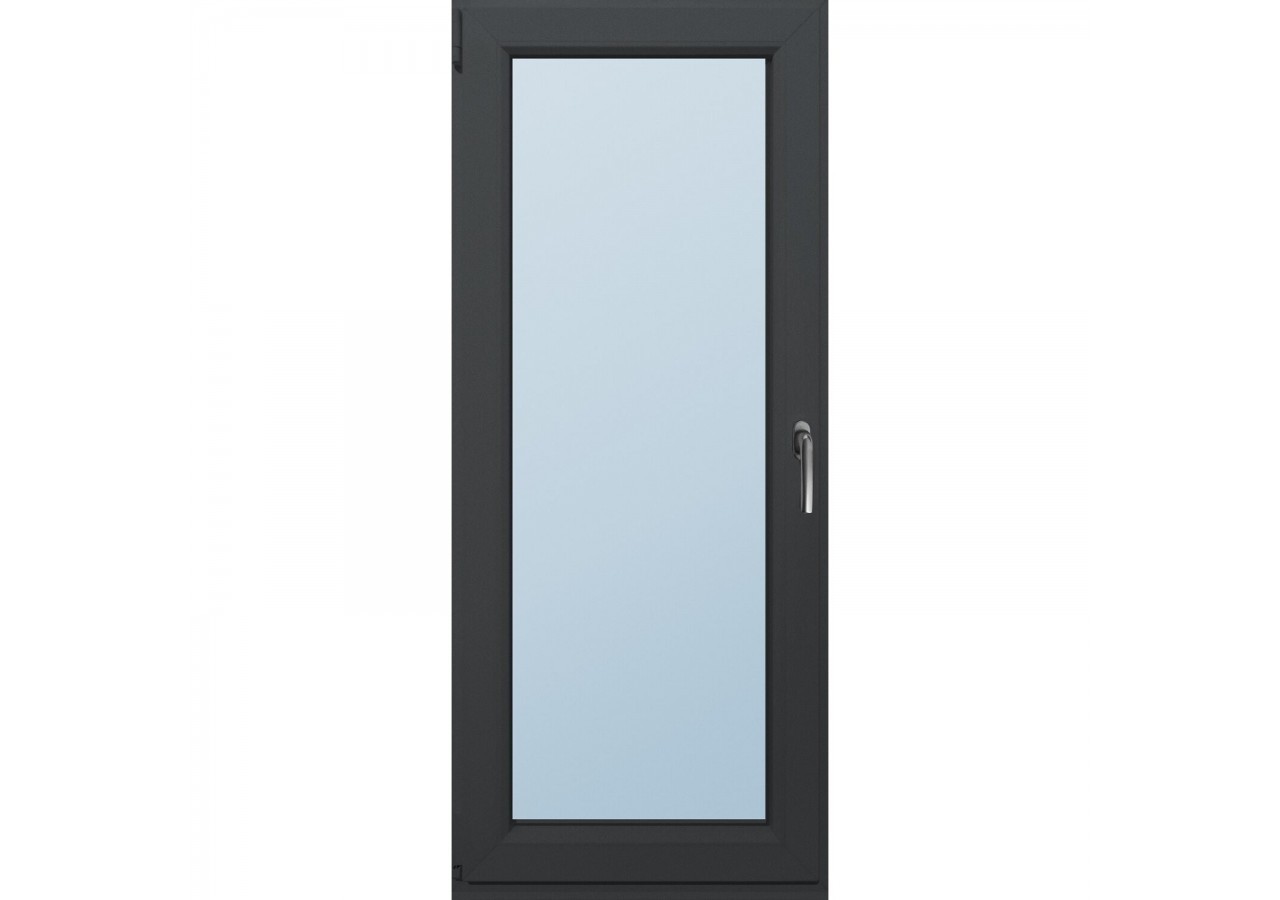 Porte fenêtre oscillo-battante PVC anthracite ouvrant gauche L 760mm x H 2150mm