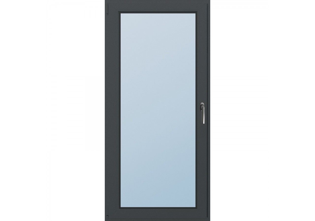 Porte fenêtre oscillo-battante PVC anthracite ouvrant gauche L 860mm x H 2150mm