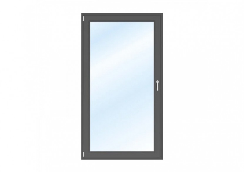 Porte fenêtre oscillo-battante PVC anthracite ouvrant gauche L 960mm x H 2150mm
