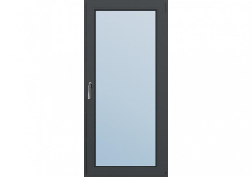 Porte fenêtre oscillo-battante PVC anthracite ouvrant droit L 750mm x H 2150mm