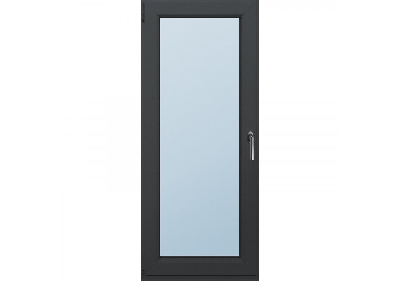 Porte fenêtre oscillo-battante PVC anthracite ouvrant gauche L 750mm x H 2150mm