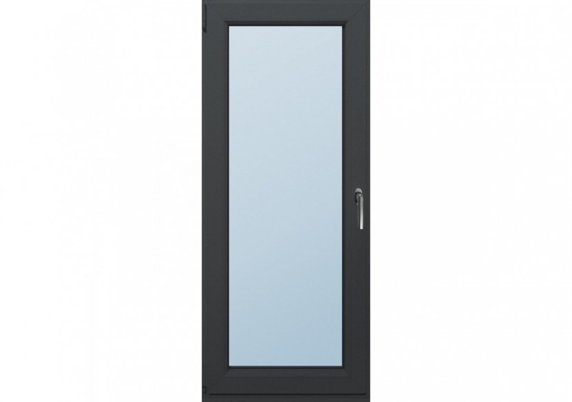 Porte fenêtre oscillo-battante PVC anthracite ouvrant gauche L 750mm x H 2150mm