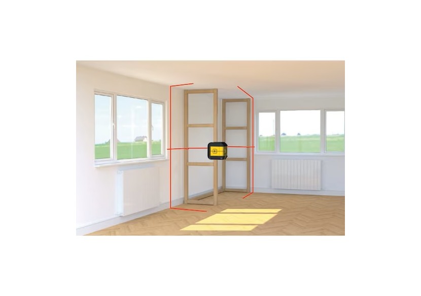 NIVEAU LASER CROIX + EQUERRAGE CROSS90 - ROUGE - STHT77502-1 - Stanley