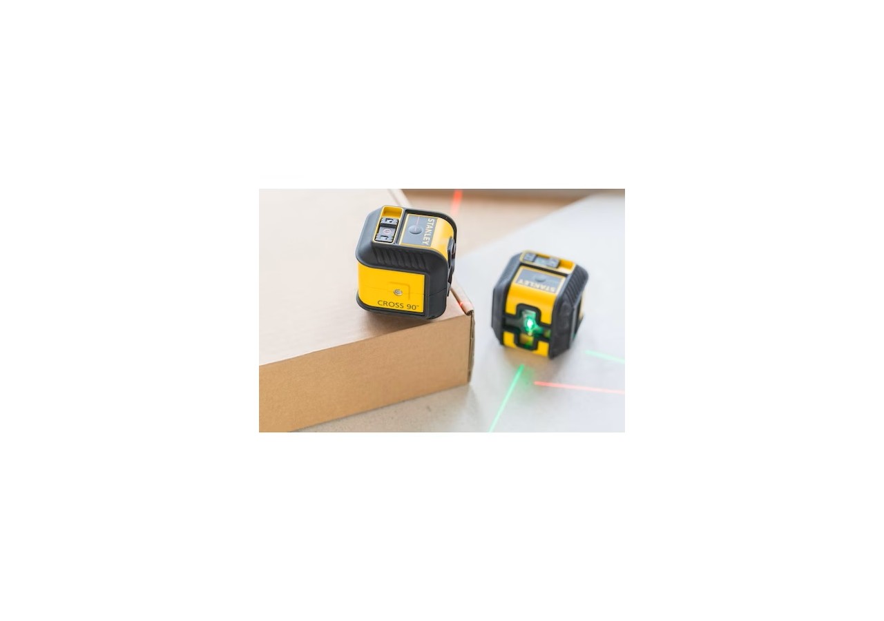 NIVEAU LASER CROIX + EQUERRAGE CROSS90 - VERT - STHT77592-1 - Stanley