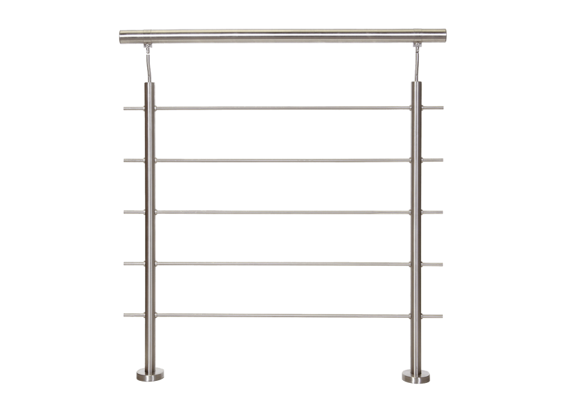 1 Mètre linéaire complet - barreaux ronds Inox 304 - 250071 - Dieda