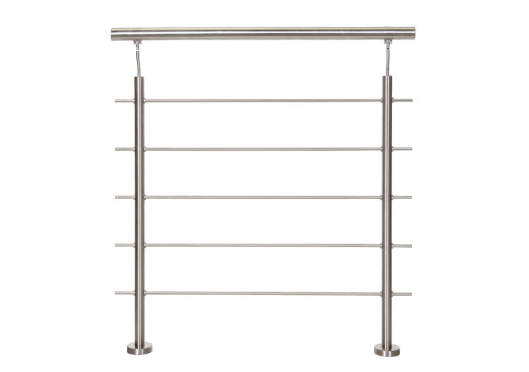 1 Mètre linéaire complet - barreaux ronds Inox 304 - 250071 - Dieda 2