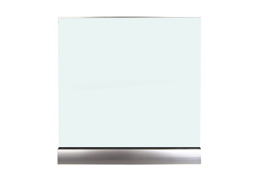 1 Mètre linéaire garde-corps verre VSG blanc mat - 183002 - Dieda