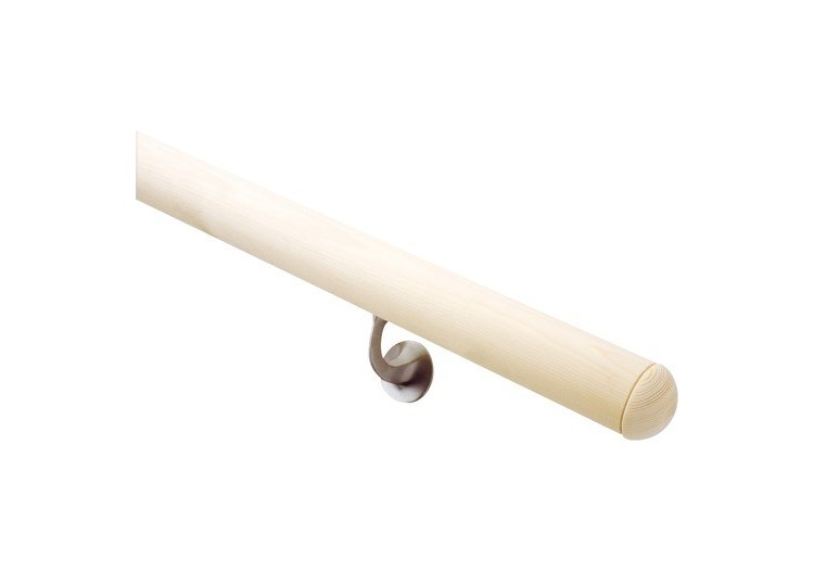 1 Main-courante kit complet Sapin diamètre 52/2250 - 250097 - Dieda