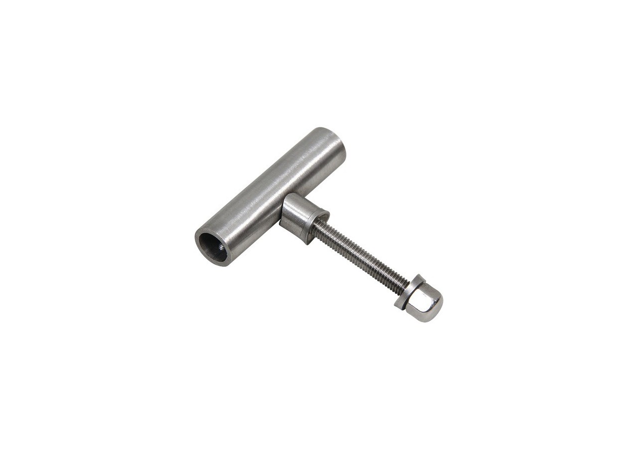 1 Support pour barreau rond plein - Inox 304 - 253305 - Dieda