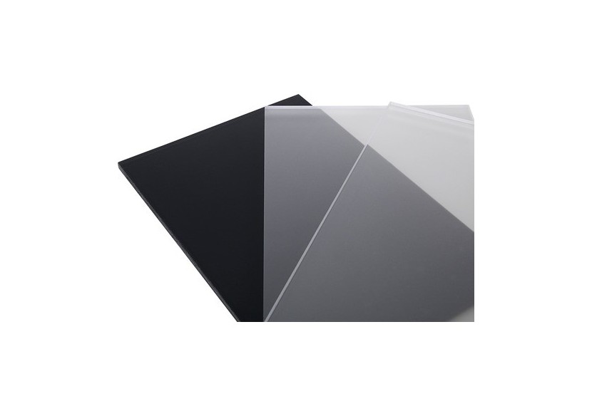 Plaque de verre acrylique 2000 x 673 - ép. 8 mm anthracite - 253326 - Dieda