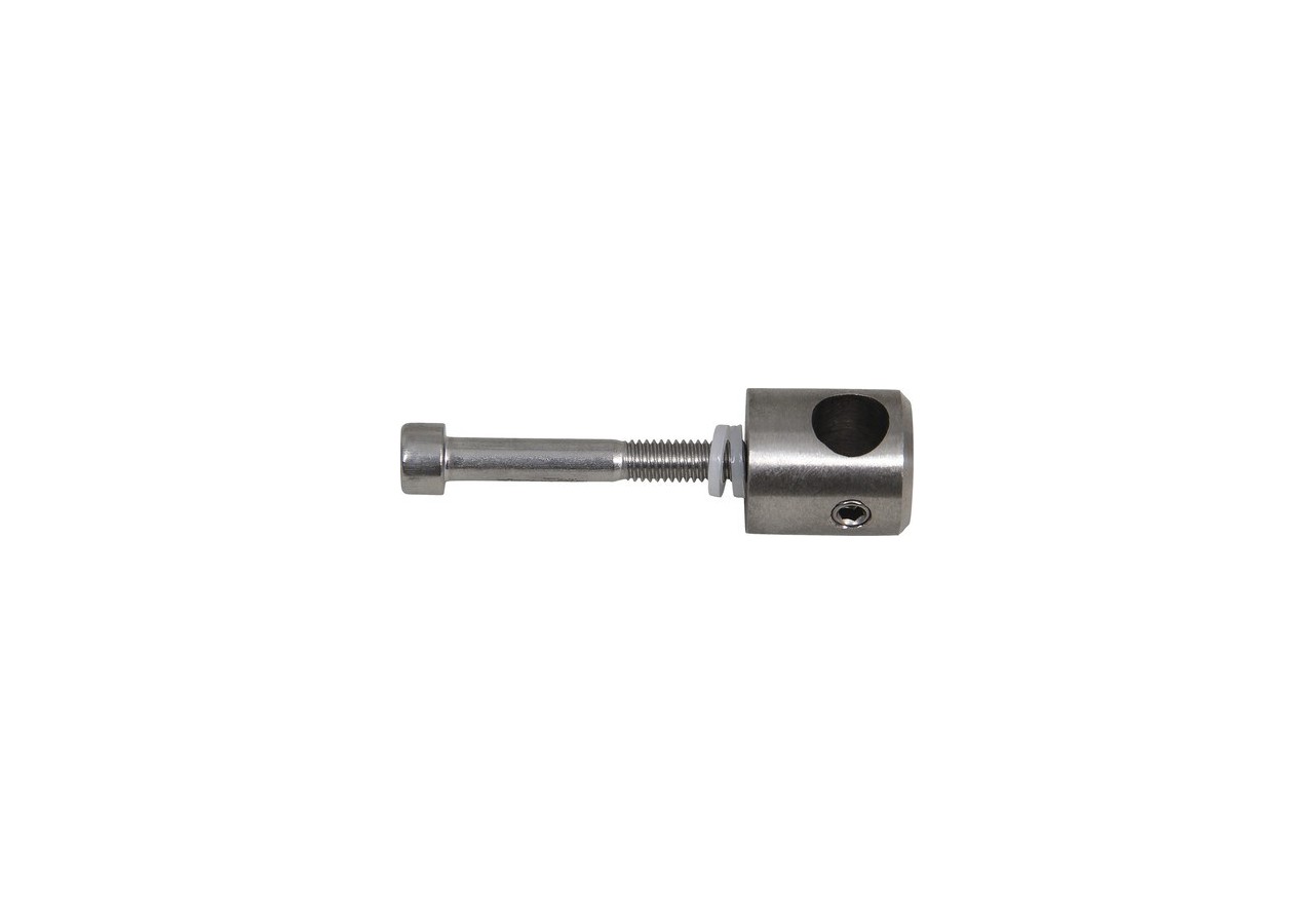 1 Support pour barreau rond plein - Inox 316 - 259024 - Dieda