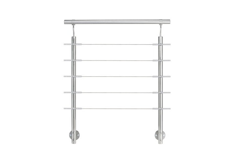 Poteau fixation latérale - câbles/barreaux - Inox 304 - 259955 - Dieda 2