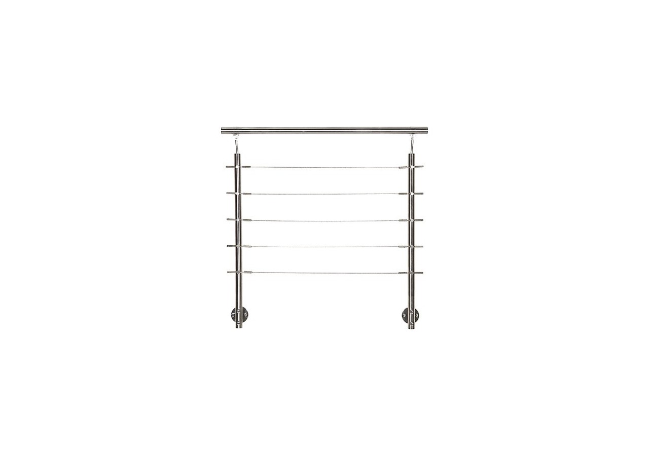 Poteau fixation latérale - câbles/barreaux - Inox 304 - 259955 - Dieda