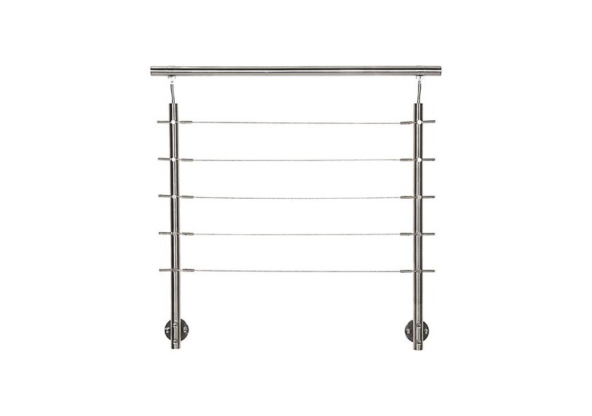 Poteau fixation latérale - câbles/barreaux - Inox 304 - 259955 - Dieda