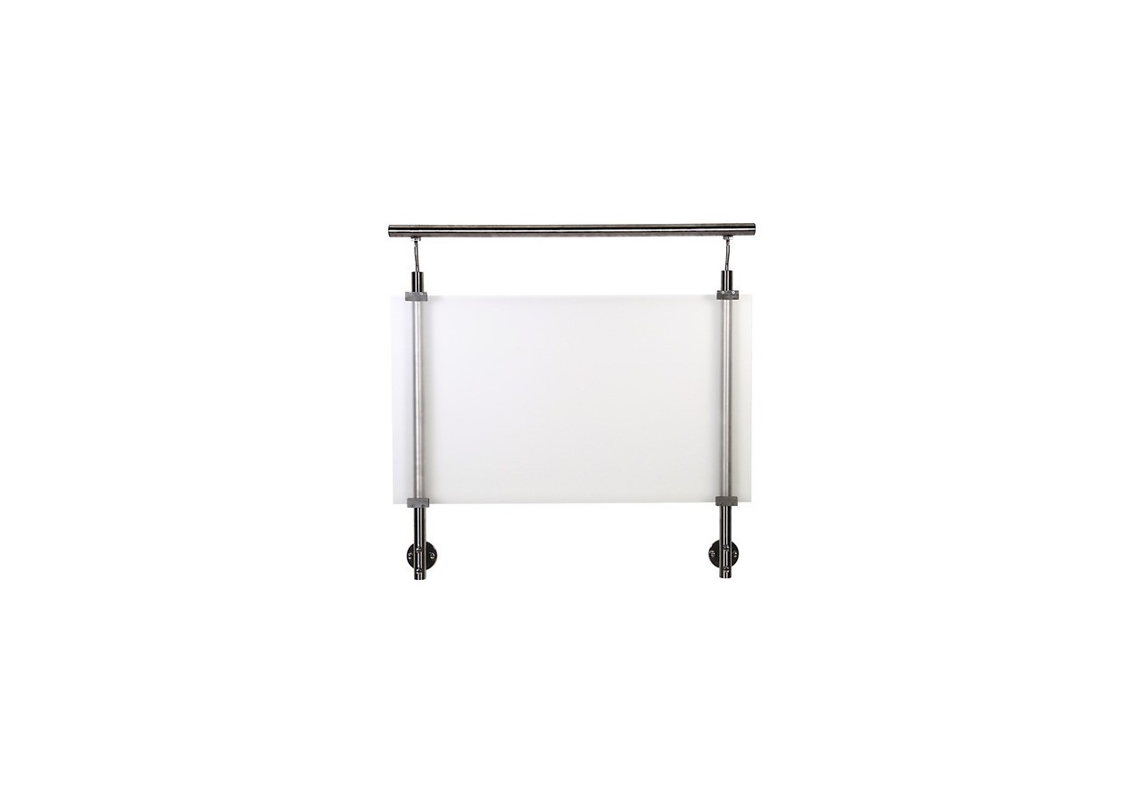 Poteau fixation latérale - verre acrylique - Inox 304 - 259957 - Dieda