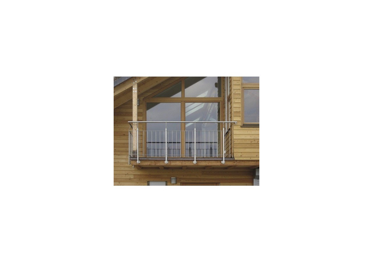 Poteau fixation latérale - verre acrylique - Inox 304 - 259957 - Dieda