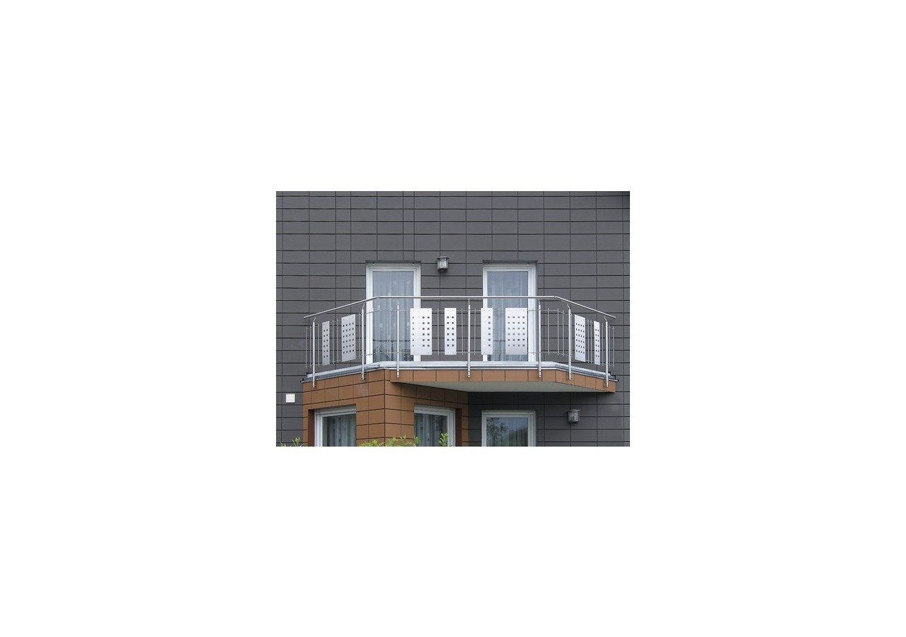 Poteau fixation latérale - verre acrylique - Inox 304 - 259957 - Dieda