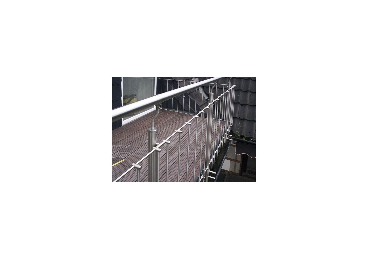 Poteau fixation latérale - verre acrylique - Inox 304 - 259957 - Dieda
