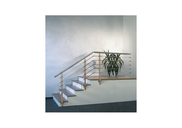 Poteau hêtre fixation latérale - 1040mm- 5 trous - 259969 - Dieda 2