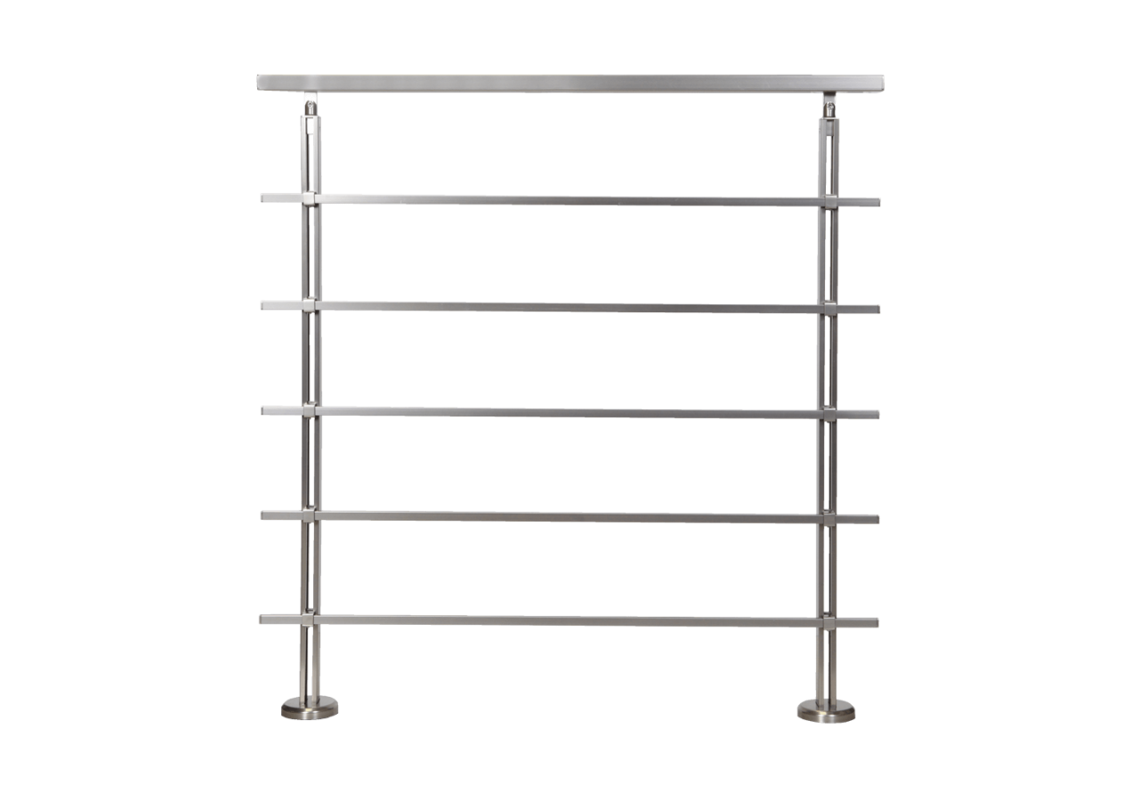 1 Mètre linéaire Aluminium barreaux angulaires - 182001 - Dieda