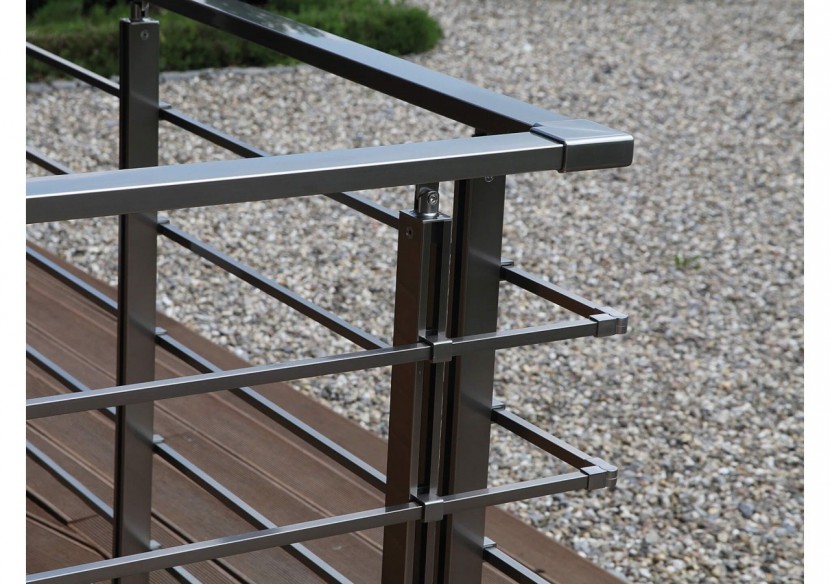 1 Mètre linéaire Aluminium barreaux angulaires - 182001 - Dieda