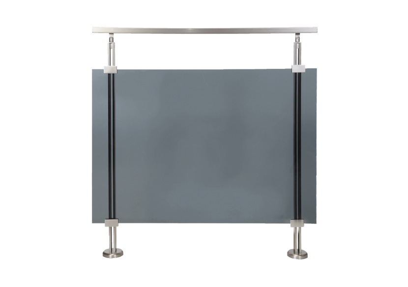 1 Mètre linéaire Aluminium verre acrylique anthracite - 182005 - Dieda