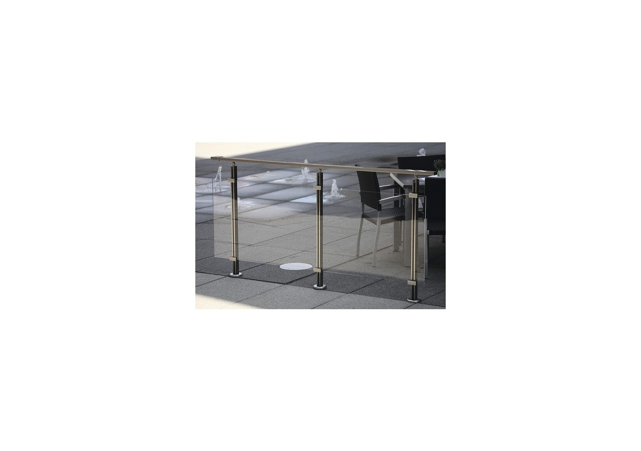 Poteau montage par le haut - Aluminium - 180001 - Dieda