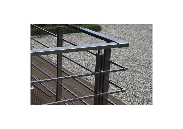 5 articulations pour barreaux angulaires - Aluminium - 180022 - Dieda 2