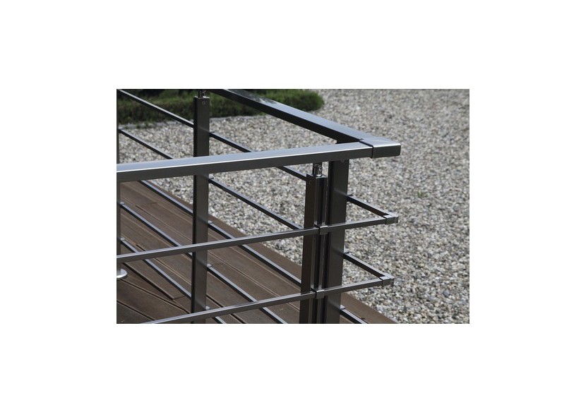 5 articulations pour barreaux angulaires - Aluminium - 180022 - Dieda