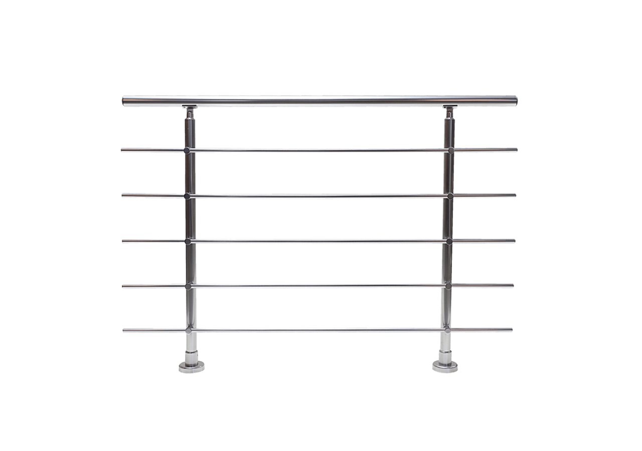 Kit balustrade aluminium 1,5m anodisé - à plat - 186010 - Dieda