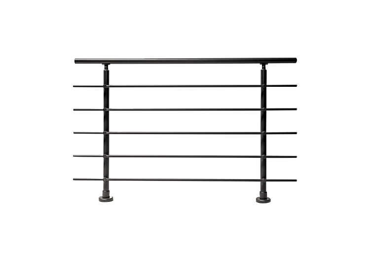 Kit balustrade aluminium 1,5m anthracite - à plat - 186012 - Dieda