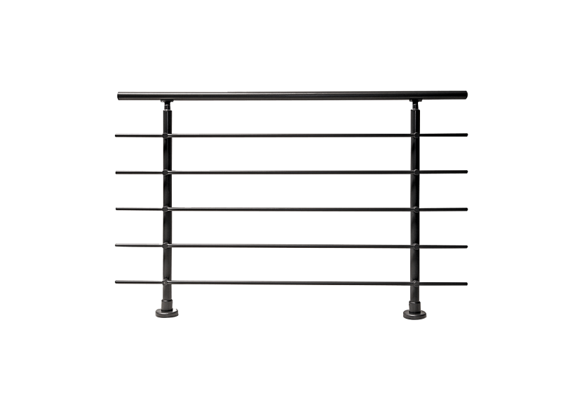 Kit balustrade aluminium 1,5m anthracite - à plat - 186012 - Dieda