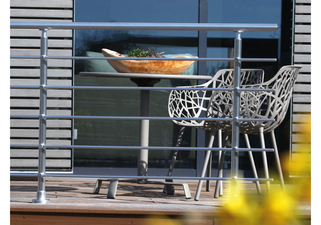 Kit balustrade aluminium 1,5m anodisé - latéral - 186210 - Dieda