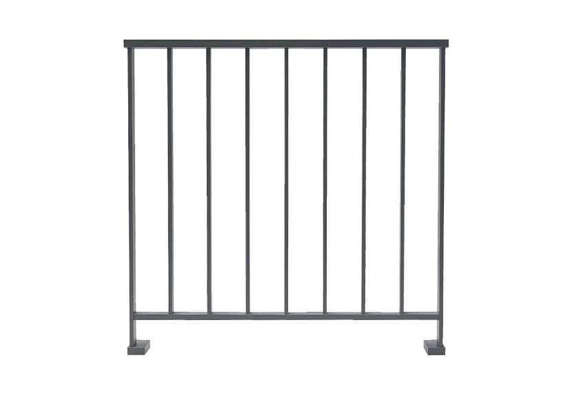 Garde-corps LINUS à plat anthracite / 1000 - 187012 - Dieda