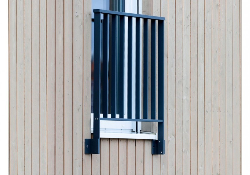 Garde-corps LINUS à plat anthracite / 1000 - 187012 - Dieda