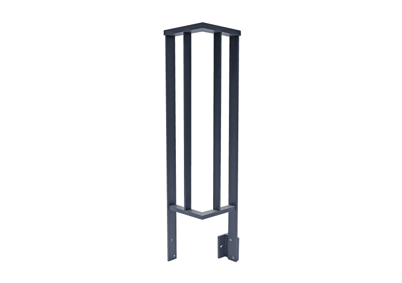 Garde-corps LINUS à plat anthracite / 1000 - 187012 - Dieda